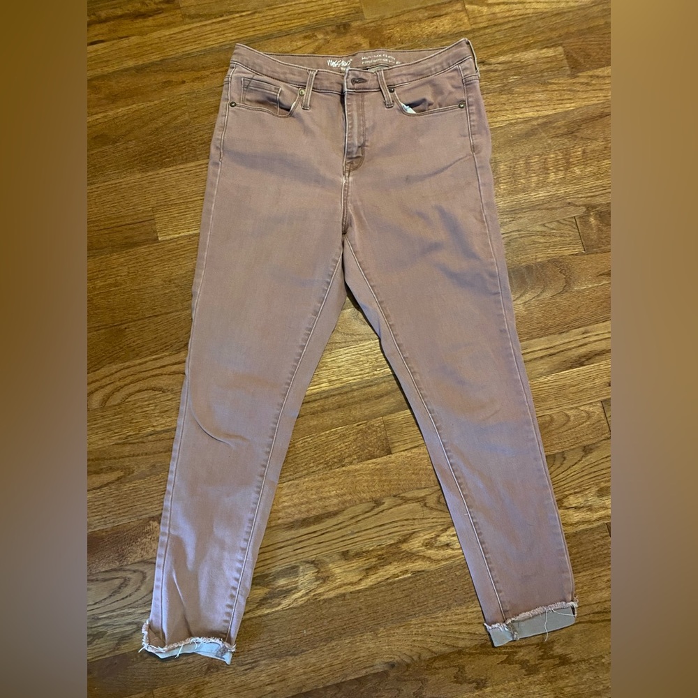 High rise skinny jeans